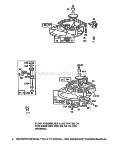 Page A’ Diagram and Parts List for 092908-5078-01  Briggs and Stratton Engine